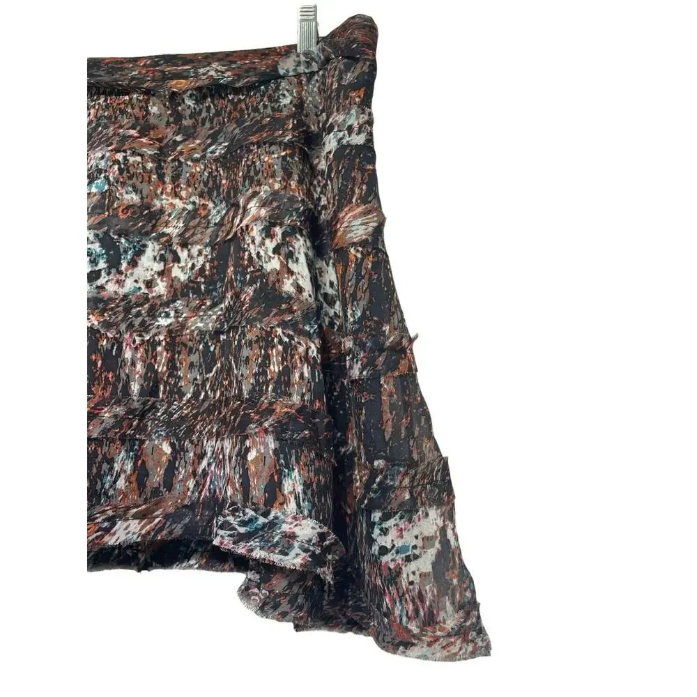 pjk patterson j. kincaid silk tiered mini skirt Size S